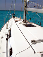 the private sailboat deck