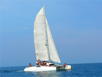 Craig Catamaran snorkeling Roatan