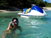 St Thomas jetski waverunner snorkeling