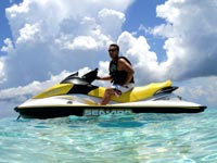 wave runner at stingray city sandbar cayman