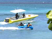 Tubing in Jamaica on a charter boat